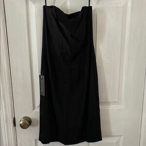 Ann Taylor Black strapless dress size 0